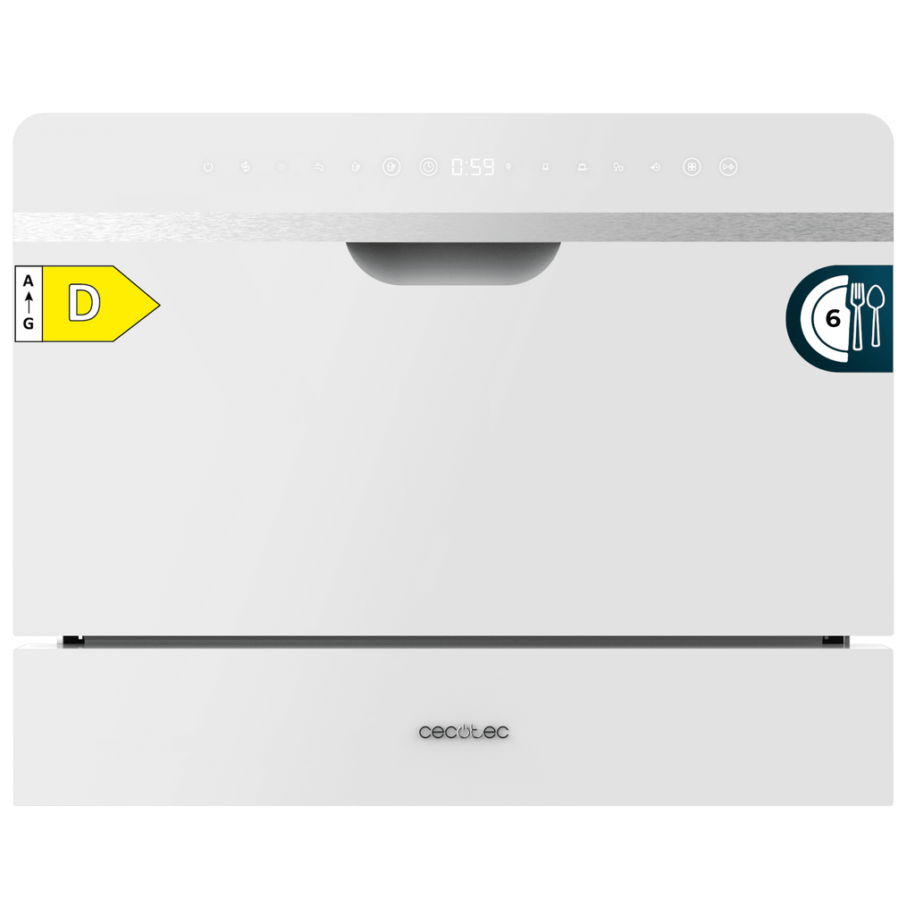 Bolero Aguazero 2500 S-BI White Glass Lavavajiillas