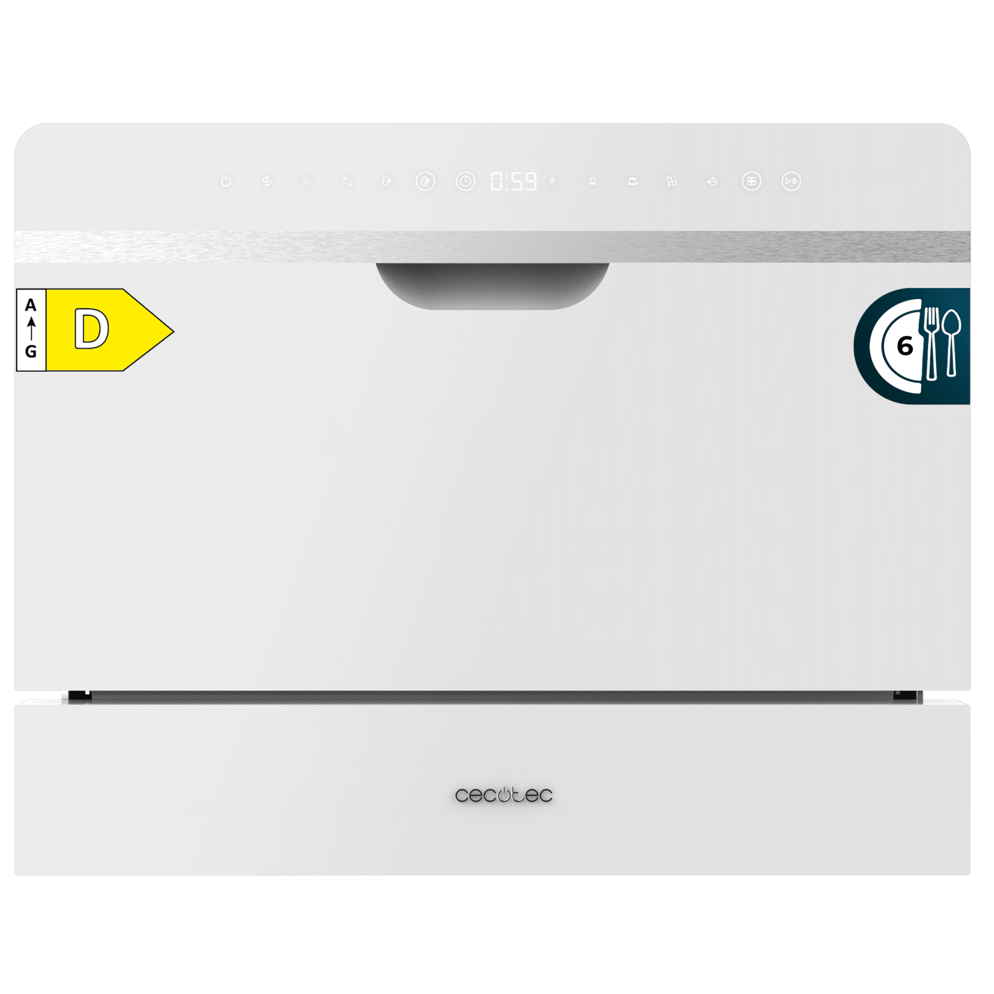 Bolero Aguazero 2500 S-BI White Glass Lavavajiillas