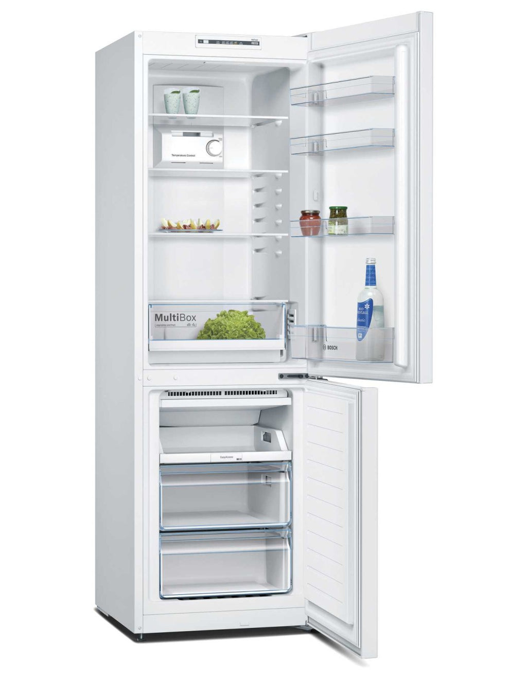 Frigorífico combi Bosch de libre instalación No Frost 186 x 60 cm Blanco Serie 2 KGN36NWEB