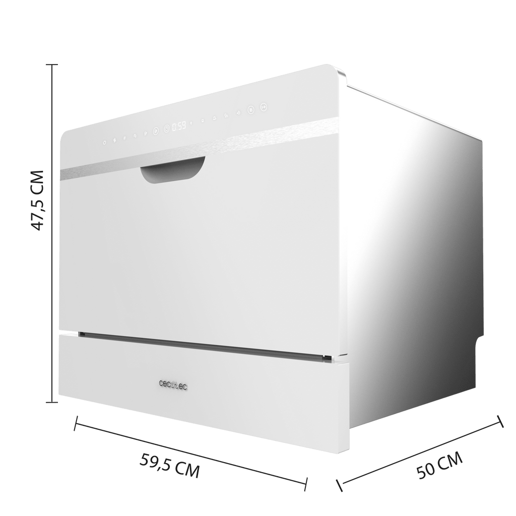 Bolero Aguazero 2500 S-BI White Glass Lavavajiillas