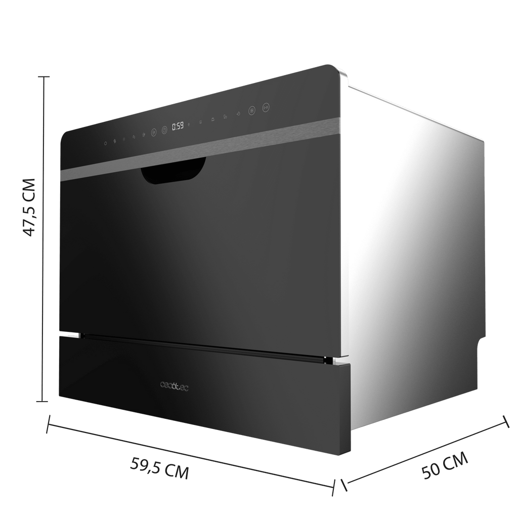 Bolero Aguazero 2500 S-BI Black Glass Lavavajiillas