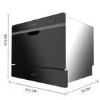 Bolero Aguazero 2500 S-BI Black Glass Lavavajiillas