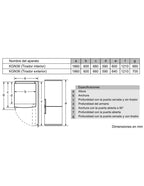 Frigorífico combi Bosch de libre instalación No Frost 186 x 60 cm Blanco Serie 2 KGN36NWEB