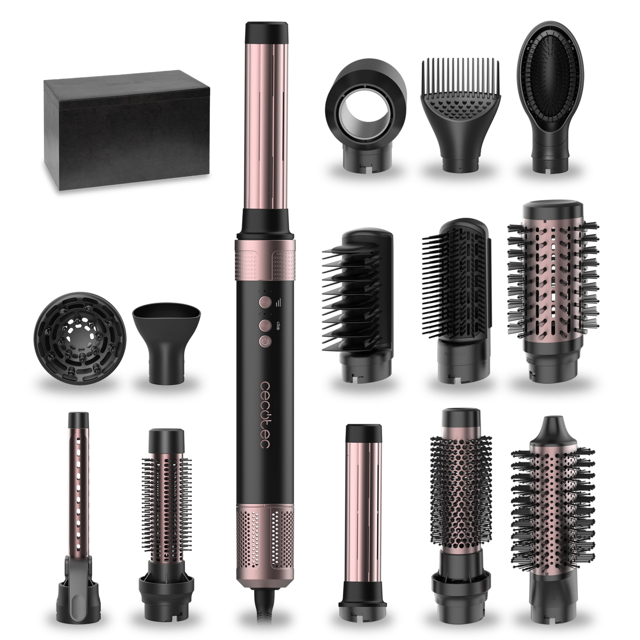 Bamba CeramicCare 14in1 AirGlam Black Moldeador multifunción