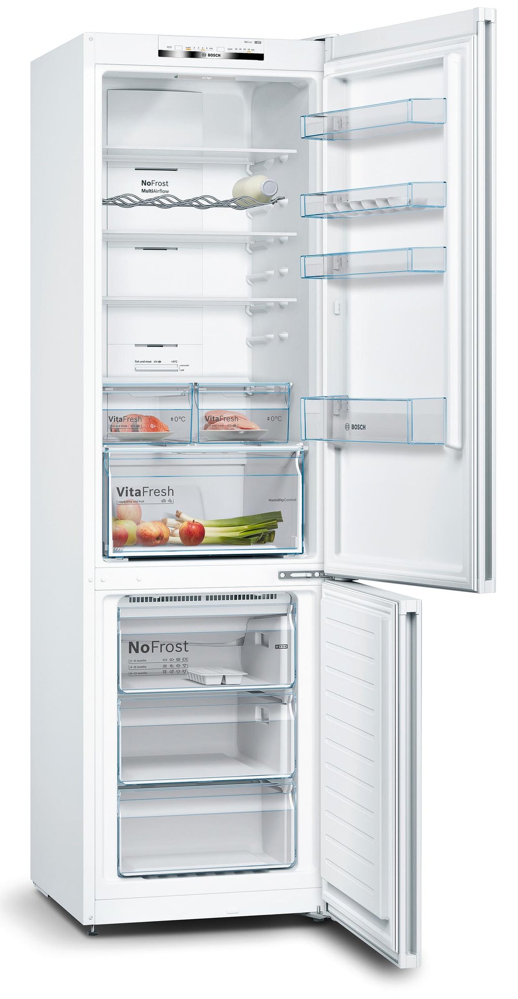 Frigorífico Combi No Frost Bosch KGN39VWEA Serie 4 368 L Blanco E