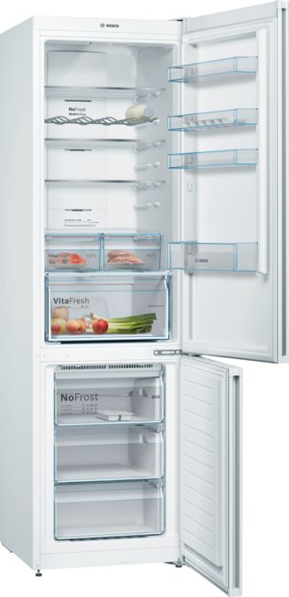 Frigorífico Bosch KGN39XWEA E Clase E, Sistema No Frost, Blanco, 203 x 60 cm