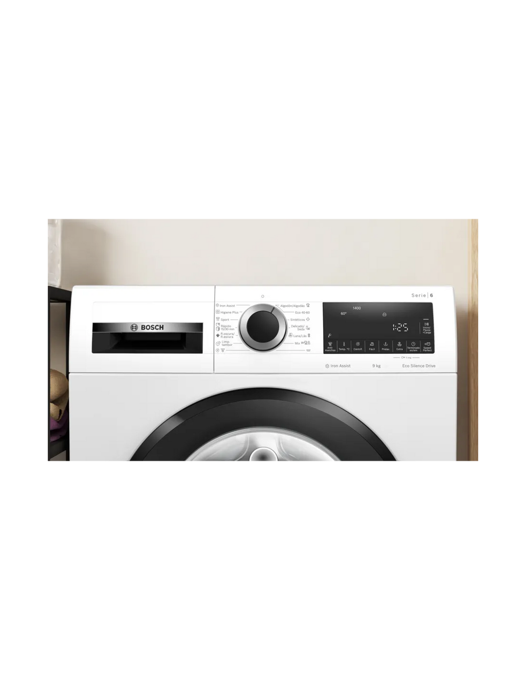 Lavadora carga frontal Bosch Serie 6 WGG244Z0ES, 9 kg 1400 rpm Blanco A