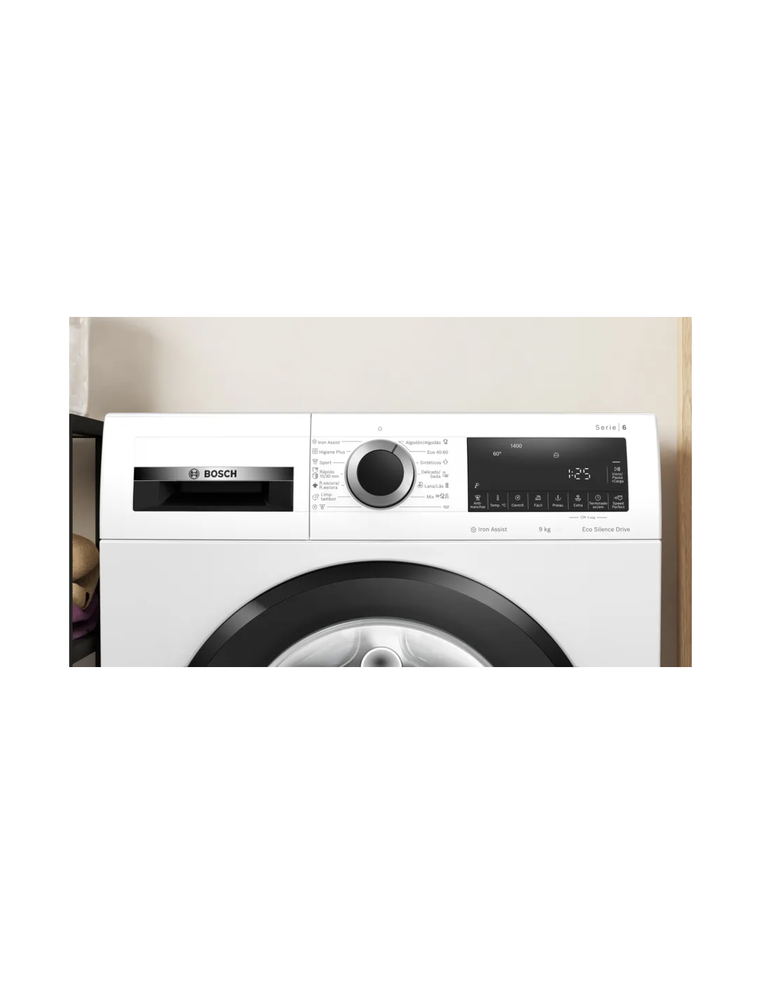 Lavadora carga frontal Bosch Serie 6 WGG244Z0ES, 9 kg 1400 rpm Blanco A