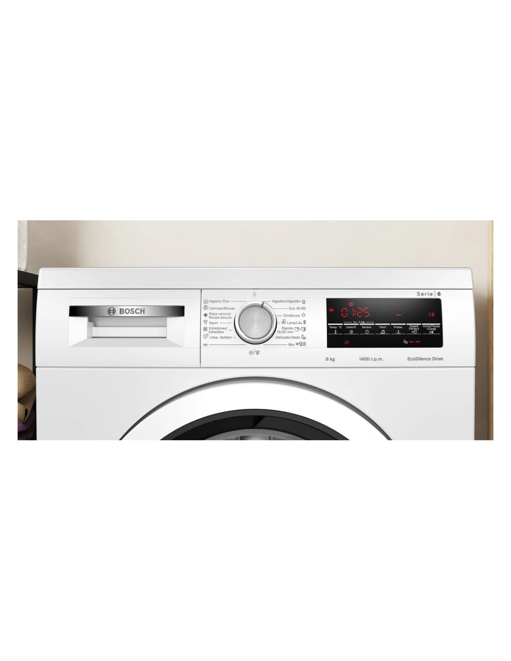 Lavadora de Carga Frontal Bosch WUU28T63ES 8 kg 1400 rpm Blanco A
