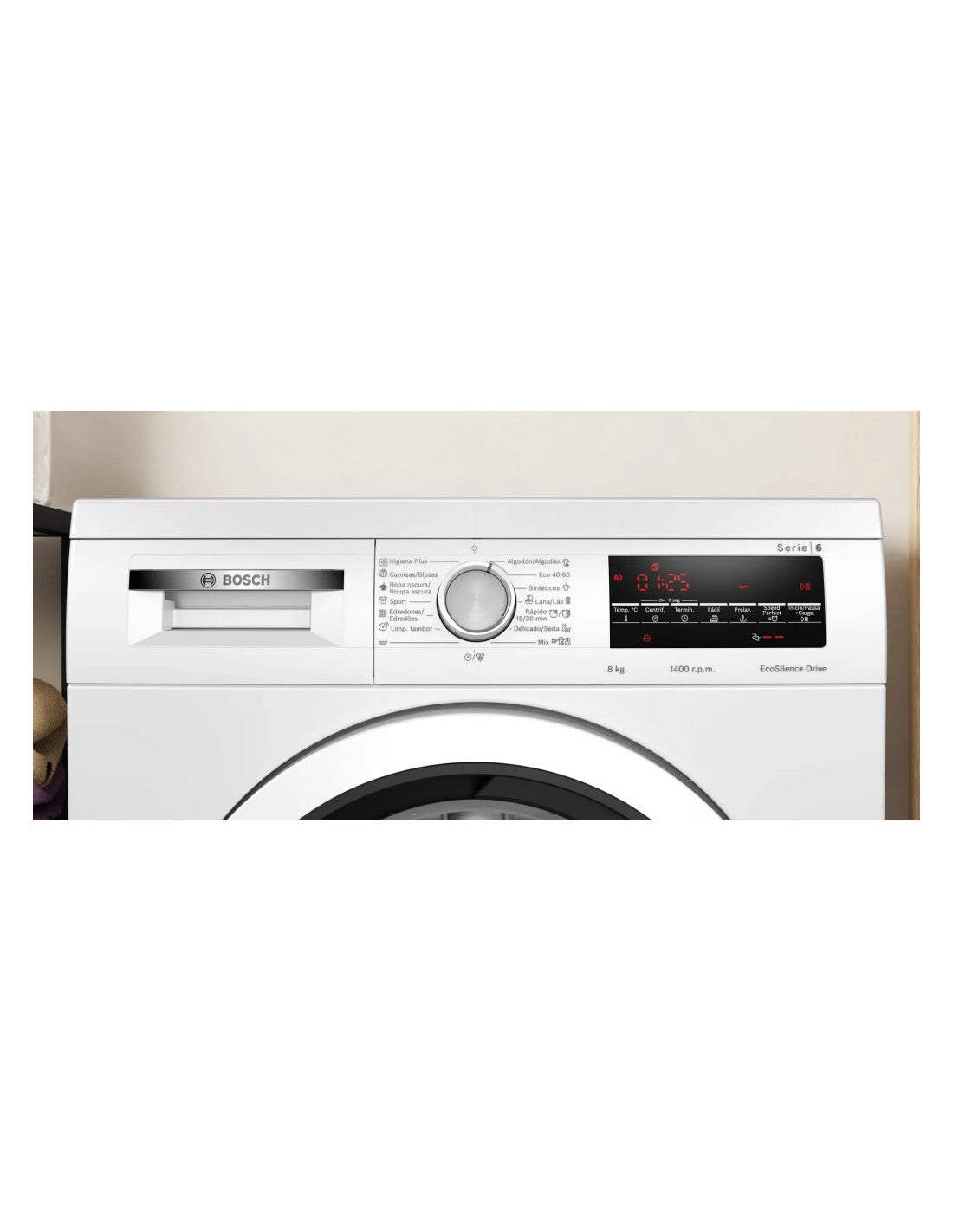 Lavadora de Carga Frontal Bosch WUU28T63ES 8 kg 1400 rpm Blanco A