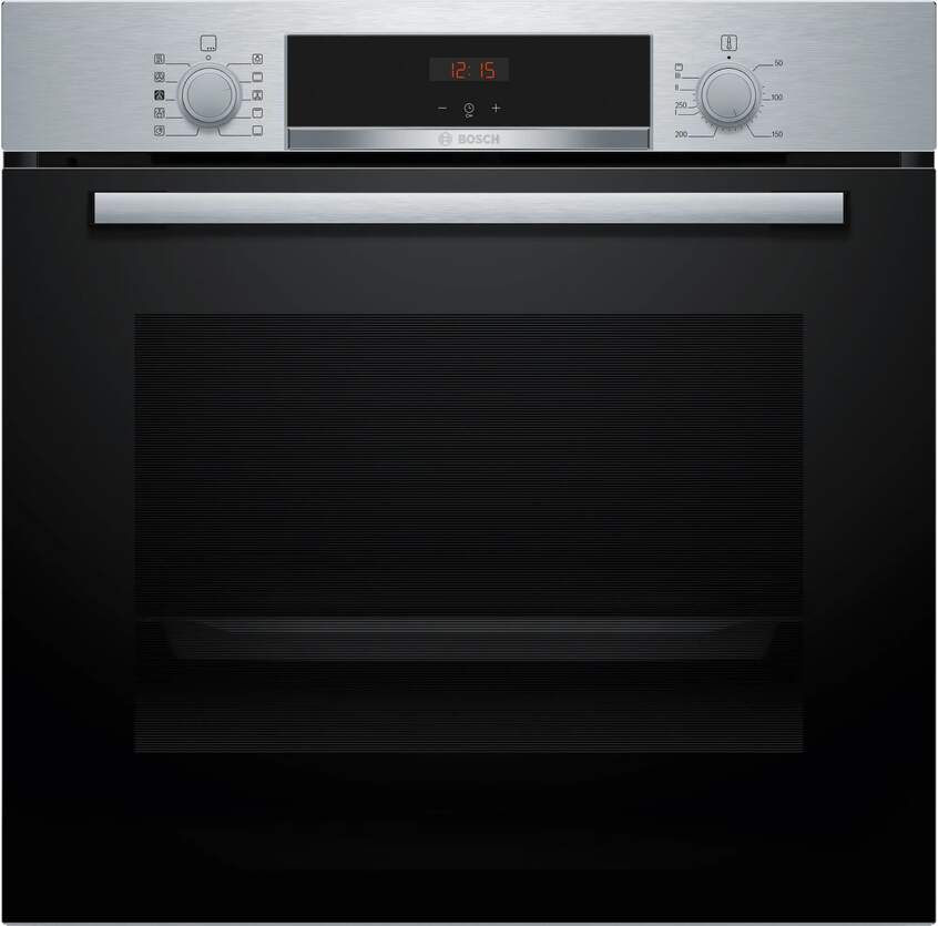 HORNO BOSCH HQA514ES3 MULTIFUNCION CON VAPOR AÑADIDO 71L CRISTAL NEGRO/INOX DISPLAY