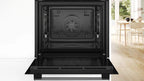 HORNO BOSCH HQA514ES3 MULTIFUNCION CON VAPOR AÑADIDO 71L CRISTAL NEGRO/INOX DISPLAY