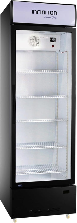 VITRINA INFINITON FCL271 VERTICAL NEGRO 191,92X60X56,5 CLASE E CICLICO 300 L