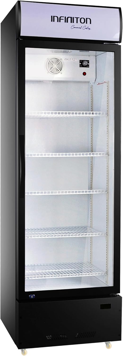 VITRINA INFINITON FCL271 VERTICAL NEGRO 191,92X60X56,5 CLASE E CICLICO 300 L