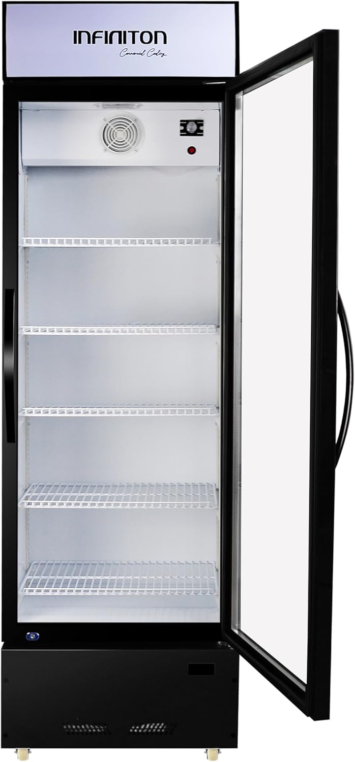 VITRINA INFINITON FCL271 VERTICAL NEGRO 191,92X60X56,5 CLASE E CICLICO 300 L