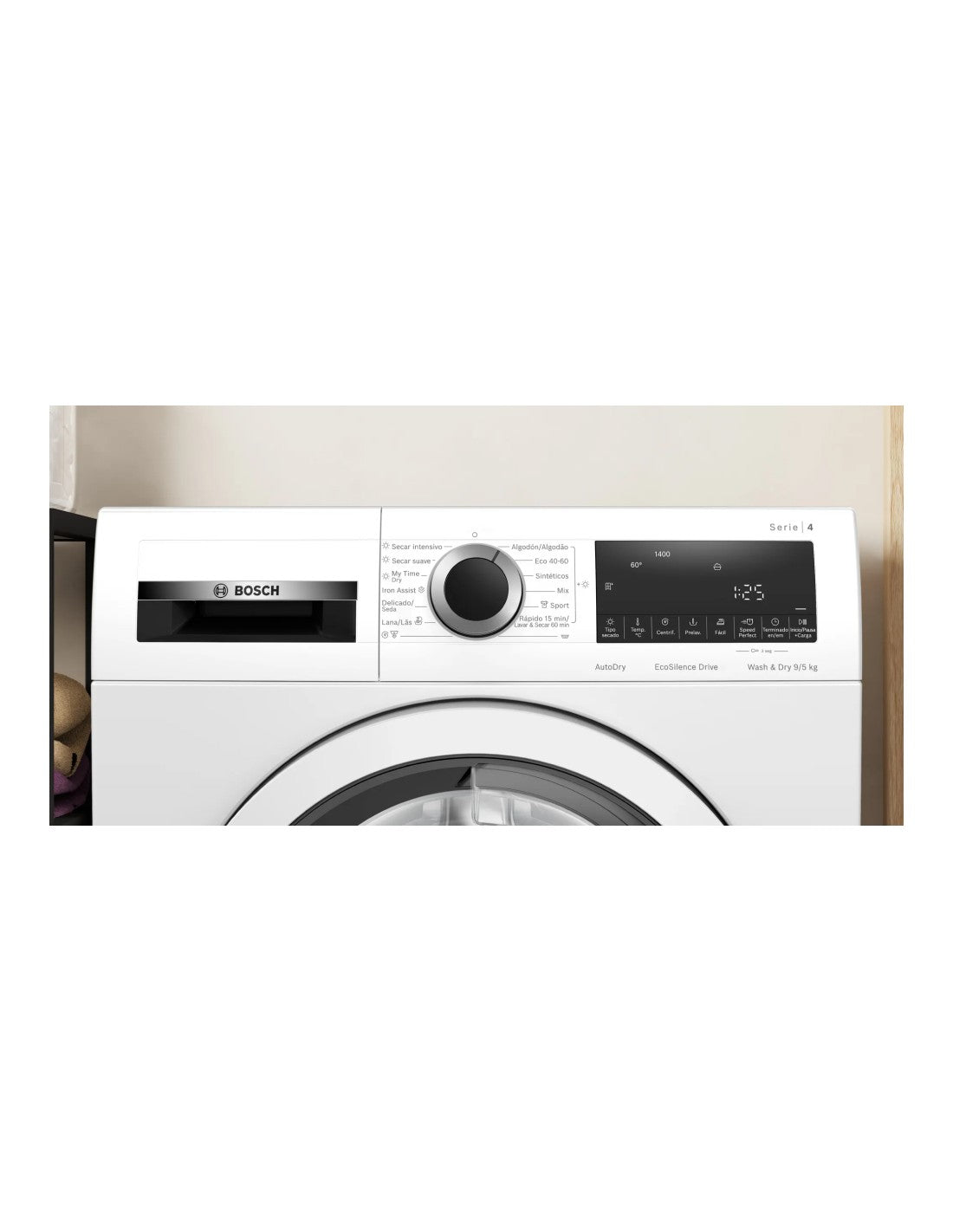 Lavasecadora BOSCH WNA13401ES Blanco 1400 9/6Kg