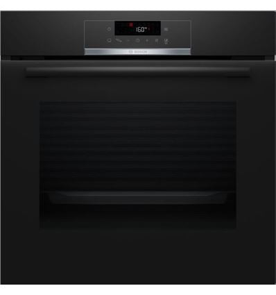 Horno Pirolítico BOSCH HBA572BB3F Limpieza Pirólisis + Asistente 71L Cristal Negro Air Fryer