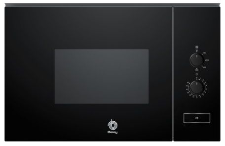 MICROONDAS BALAY 3CP5002N3 INTEGRABLE 20L MECANICO CRISTAL NEGRO ACERO INOX APERTURA LATERAL IZQUIERDA PLATO 25CM