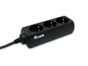 333280 base múltiple 1,1 m 3 salidas AC Negro