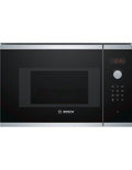 Microondas Bosch con grill Cristal negro con acero inoxidable BEL523MS0