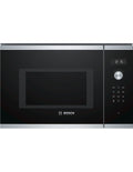 Microondas Bosch con grill Cristal negro con acero inoxidable BEL554MS0