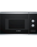 Microondas Bosch Serie 4 Cristal negro con acero inoxidable BFL520MS0