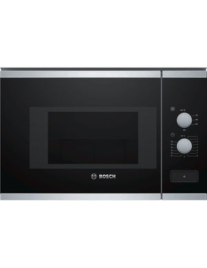 Microondas Bosch Serie 4 Cristal negro con acero inoxidable BFL520MS0