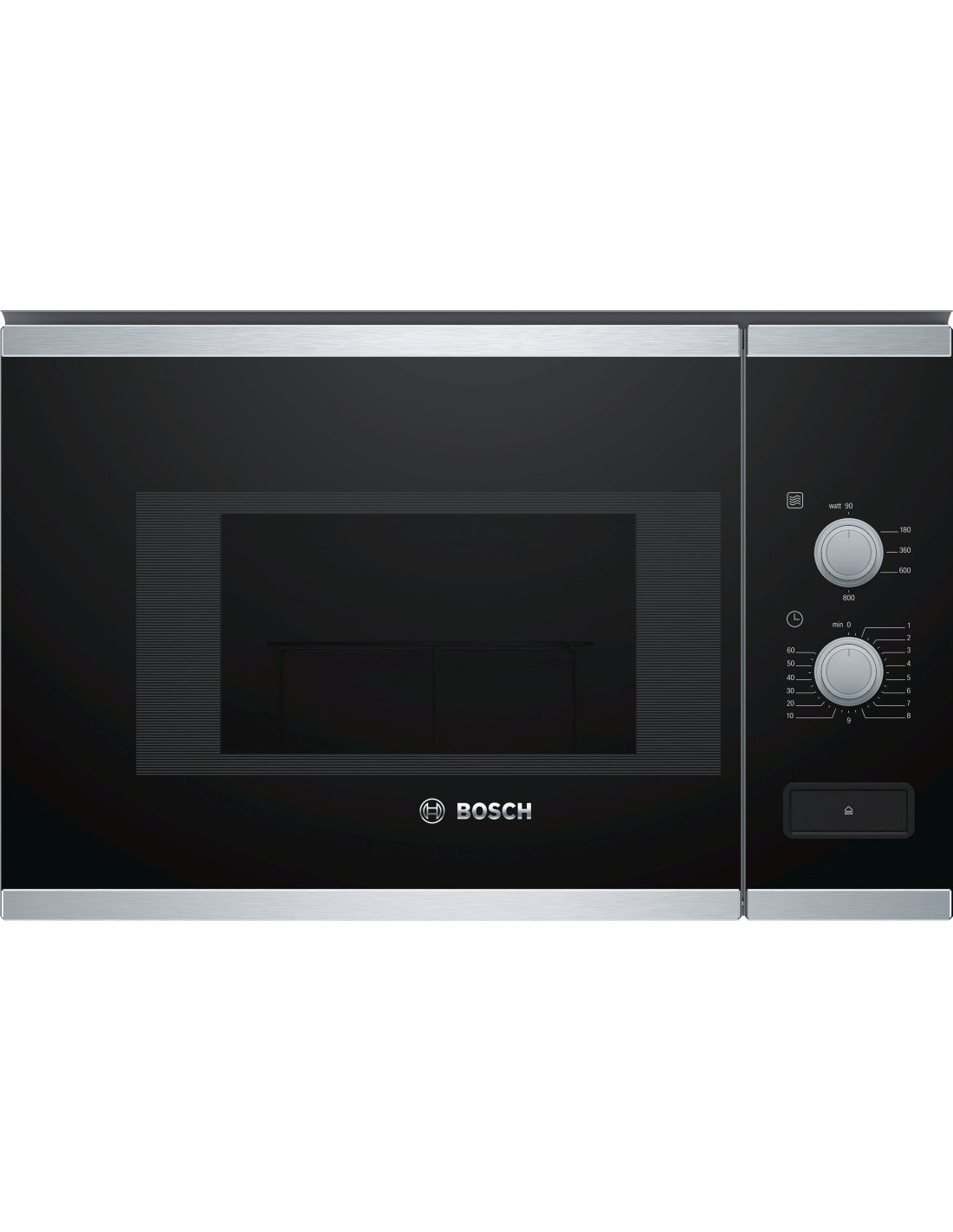 Microondas Bosch Serie 4 Cristal negro con acero inoxidable BFL520MS0