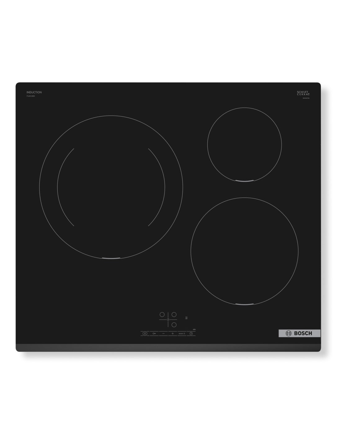 Placa de inducción Bosch PIJ631BB5E 60 cm negro sin perfiles Serie 4