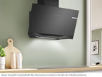 Campana Decorativa de Pared Bosch DWK91LT60 90 cm 1007 m3/h 5 velocidades Cristal Negro A+