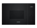 MICROONDAS SIEMENS BF525LMB1 CRISTAL NEGRO ENCASTRE 20L 800W HIDROLITICO 7 PROGRAMAS DISPLAY LED 5 NIVELES