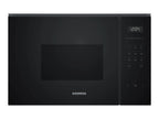 MICROONDAS SIEMENS BF525LMB1 CRISTAL NEGRO ENCASTRE 20L 800W HIDROLITICO 7 PROGRAMAS DISPLAY LED 5 NIVELES