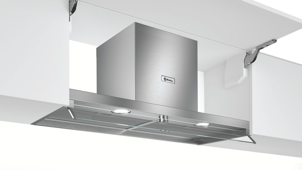 Campana Decorativa Integrada Balay 3BD896MX 90 cm 620 m3/h 3 velocidades Inox A