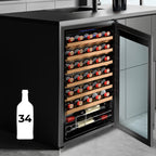 Bolero GrandSommelier 34030 Inox Compressor Vinoteca
