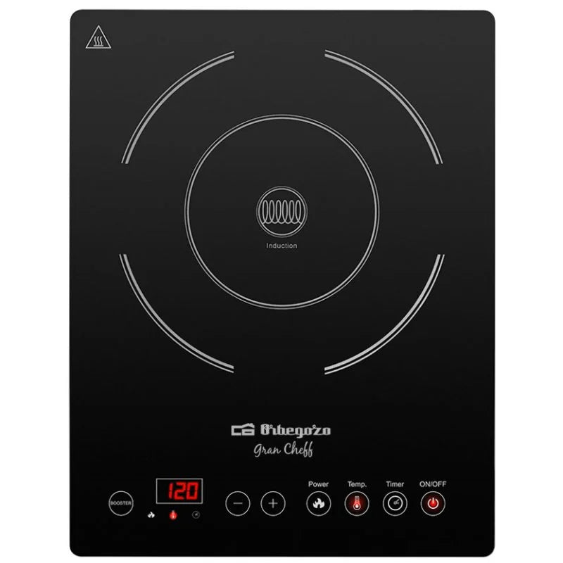 PLACA ORBEGOZO VITRO PIC2000 INDUCCION PANEL ELECTRONICO CONTROL TACTIL PANTALLA LED 10 NIVELES 2000W TEMPORIZADOR 28X4,5X36