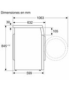 Lavadora de Carga Frontal Balay 3TS993BP 9 kg 1200 rpm Blanco A