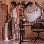 Ventilador de torre Cecotec EnergySilence 1090 Skyline Retro Smart White