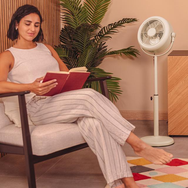 Ventilador de pie Cecotec EnergySilence 250 ClassicStyle Beige
