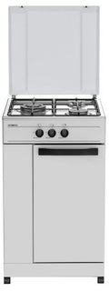 COCINA INFINITON CC3FB BLANCA 3 FUEGOS 50CM PORTABOMBONA QUEMADOR PRINCIPAL WOK KIT GAS NATURAL INCLUIDO