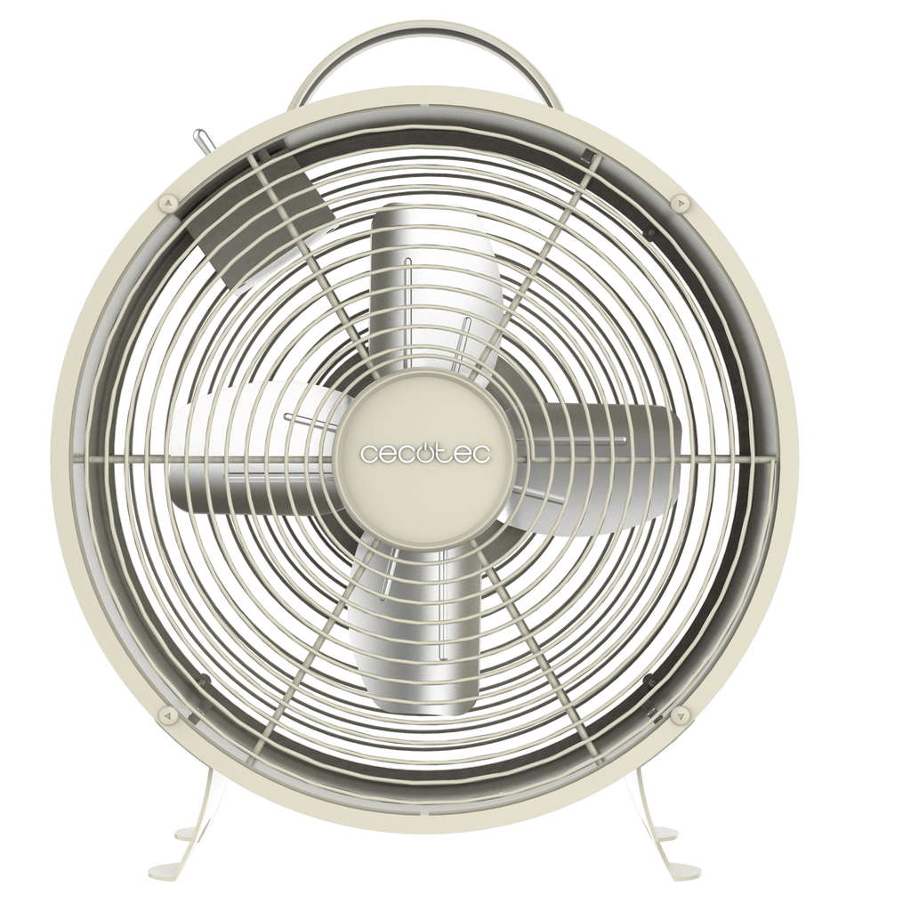 Ventilador de sobremesa Cecotec EnergySilence 400 RetroDesk Beige