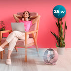 Ventilador de sobremesa Cecotec EnergySilence 400 RetroDesk Pink