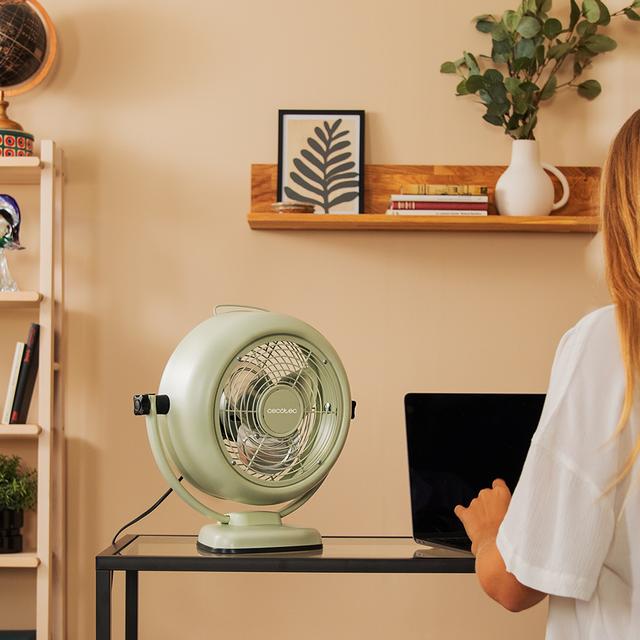 Ventilador de sobremesa Cecotec EnergySilence 800 RetroDesk Green