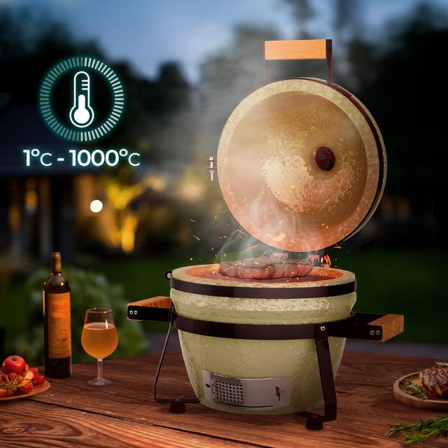 Barbacoa de carbón cerámica Cecotec Dragonfire 3200