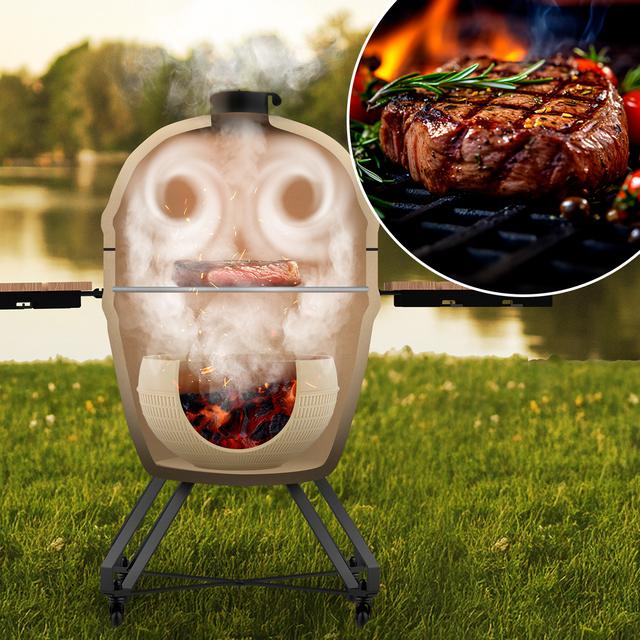 Barbacoa de carbón cerámica Cecotec DragonFire 6000