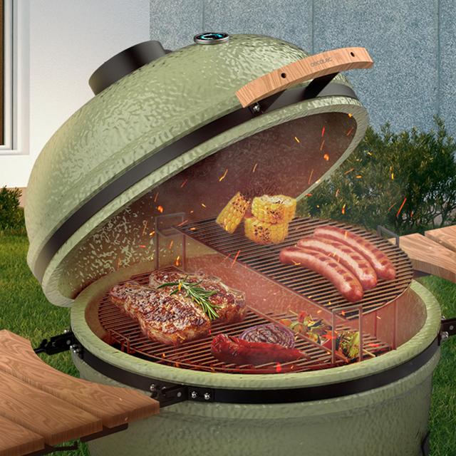 Barbacoa de carbón cerámica Cecotec DragonFire 6600