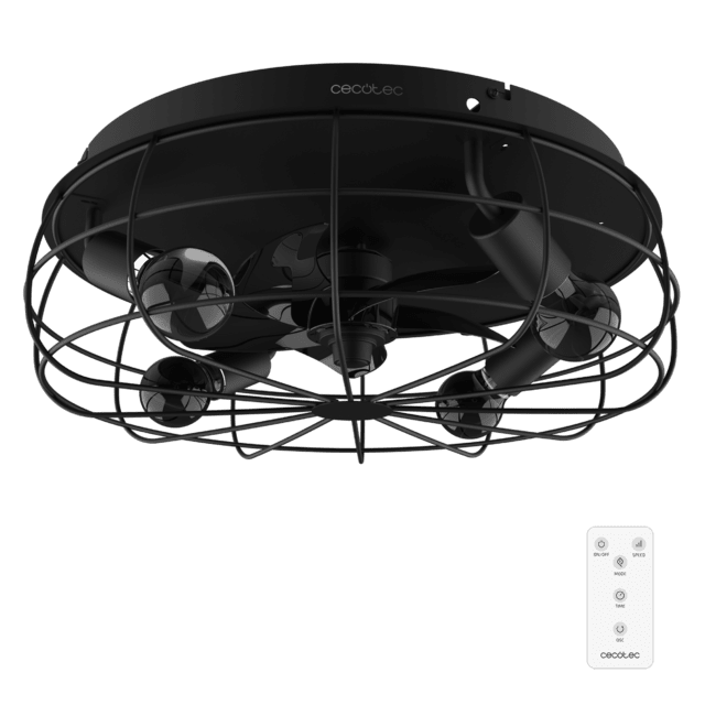 Ventilador de techo Cecotec EnergySilence LampAero 600 Iron Design