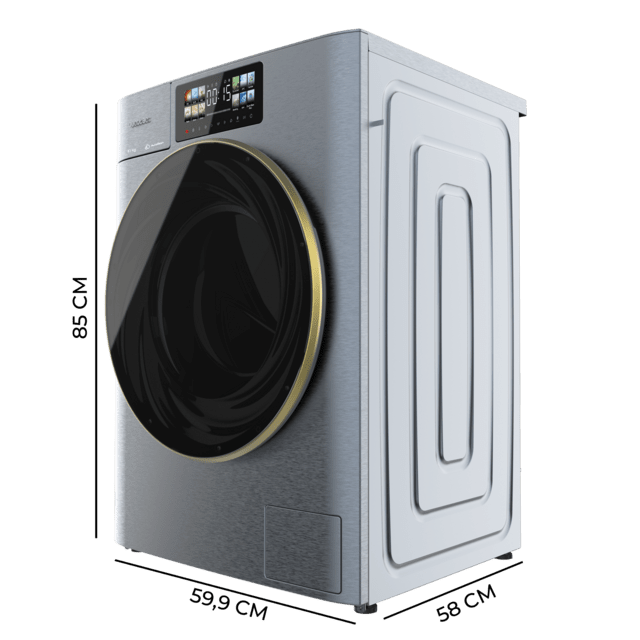 Lavadora Cecotec Bolero DressCode 10950 Autodose Inverter 3D Ice Blue A
