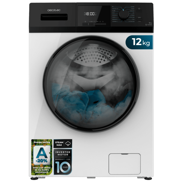 Lavadora Cecotec Bolero Dresscode 12410 Inverter