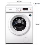 LAVADORA INFINITON WMD74AWT BLANCA 7KG 1400RPM CLASE A TAPA DESMONTABLE FUNCION VAPOR 15 PROGRAMAS DISPLAY INICIO PROGRAMADO