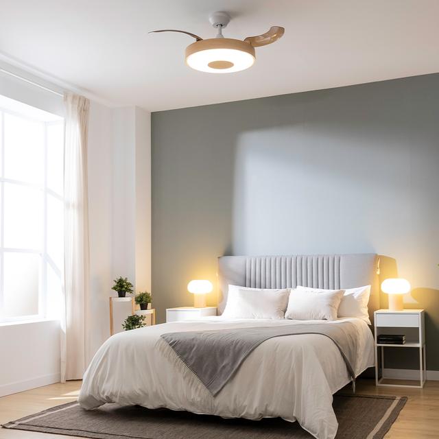 Ventilador de techo Cecotec EnergySilence Aero 4280 Invisible LightWood